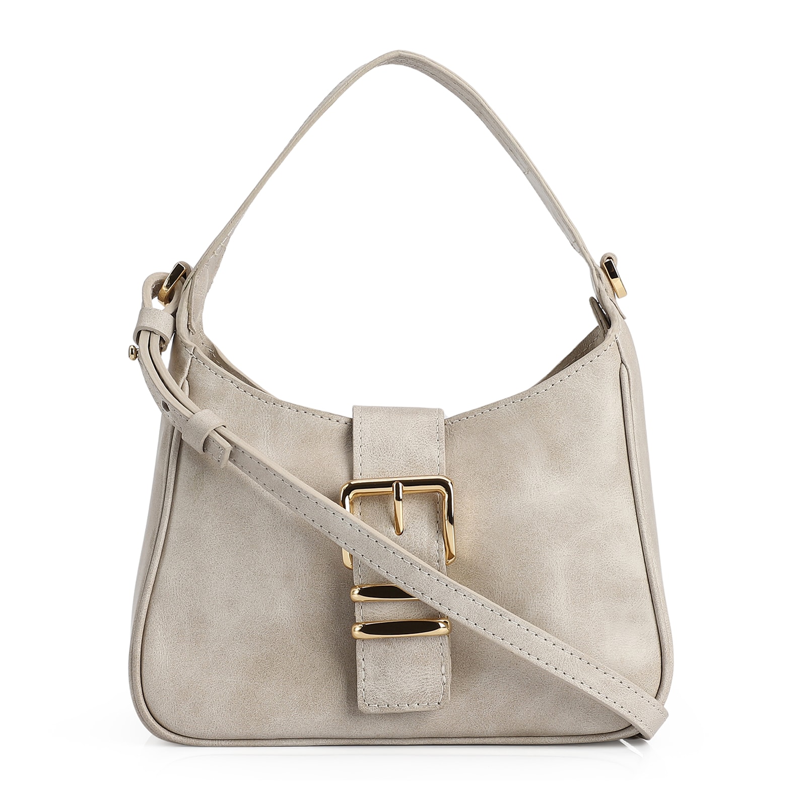 Bolsa De Mão Couro Estonado Off White