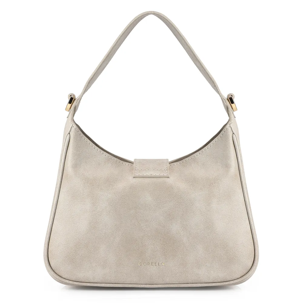 Bolsa De Mão Couro Estonado Off White - imagem 3