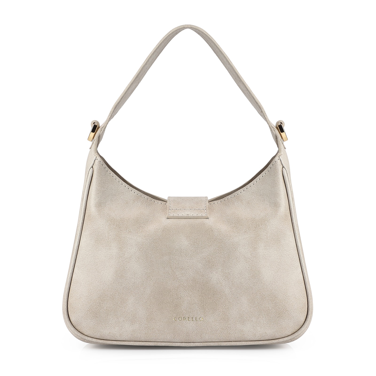 Bolsa De Mão Couro Estonado Off White