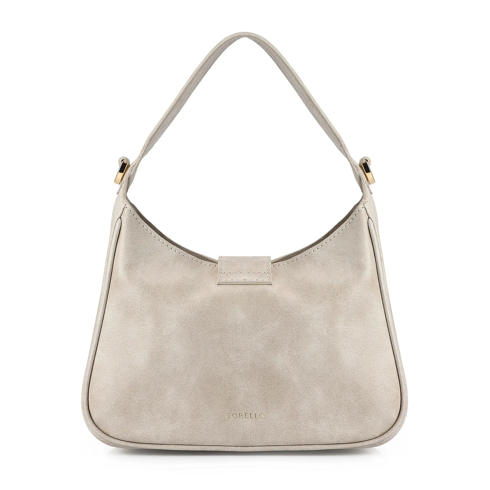 Bolsa De Mão Couro Estonado Off White