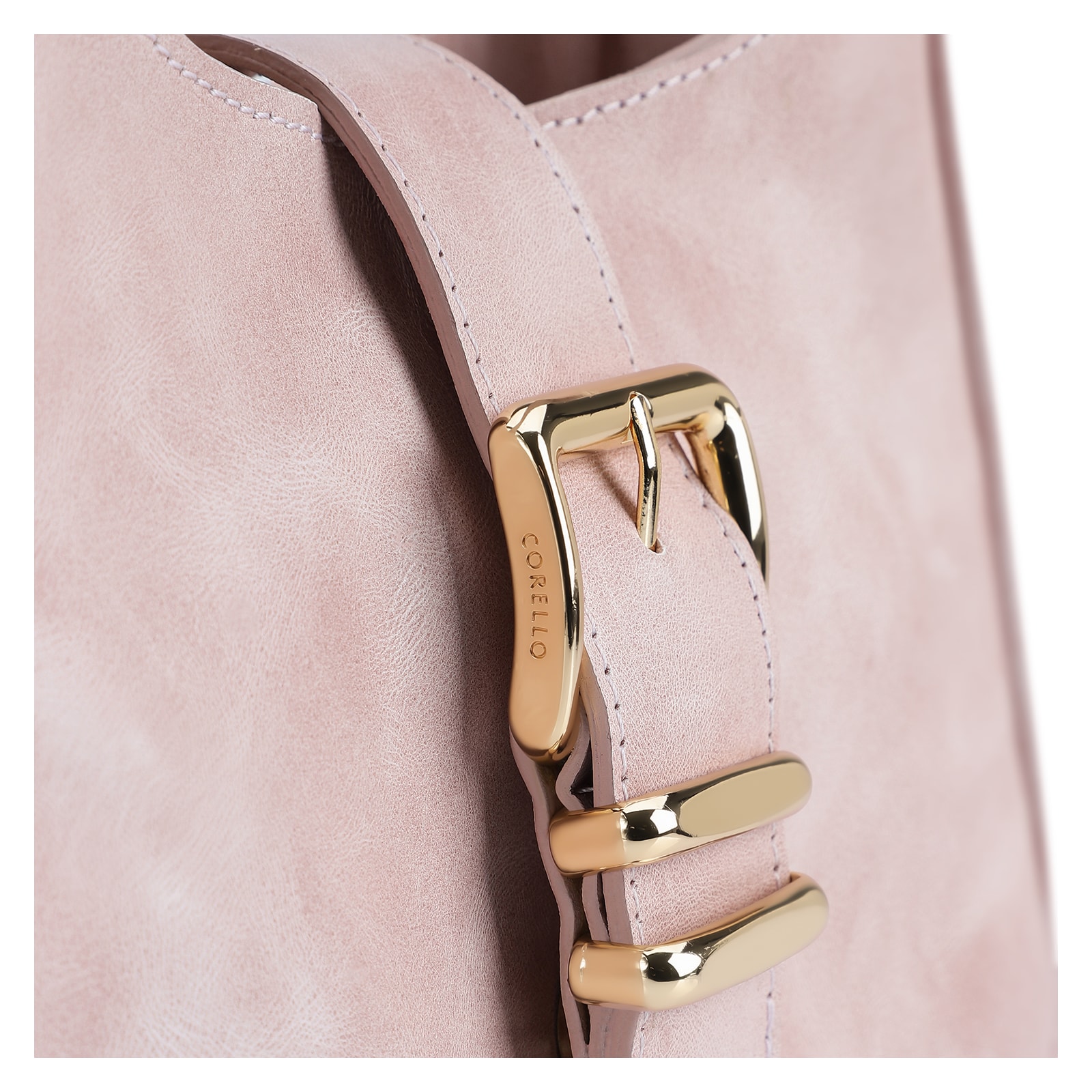 Bolsa De Mão Couro Estonado Rosa