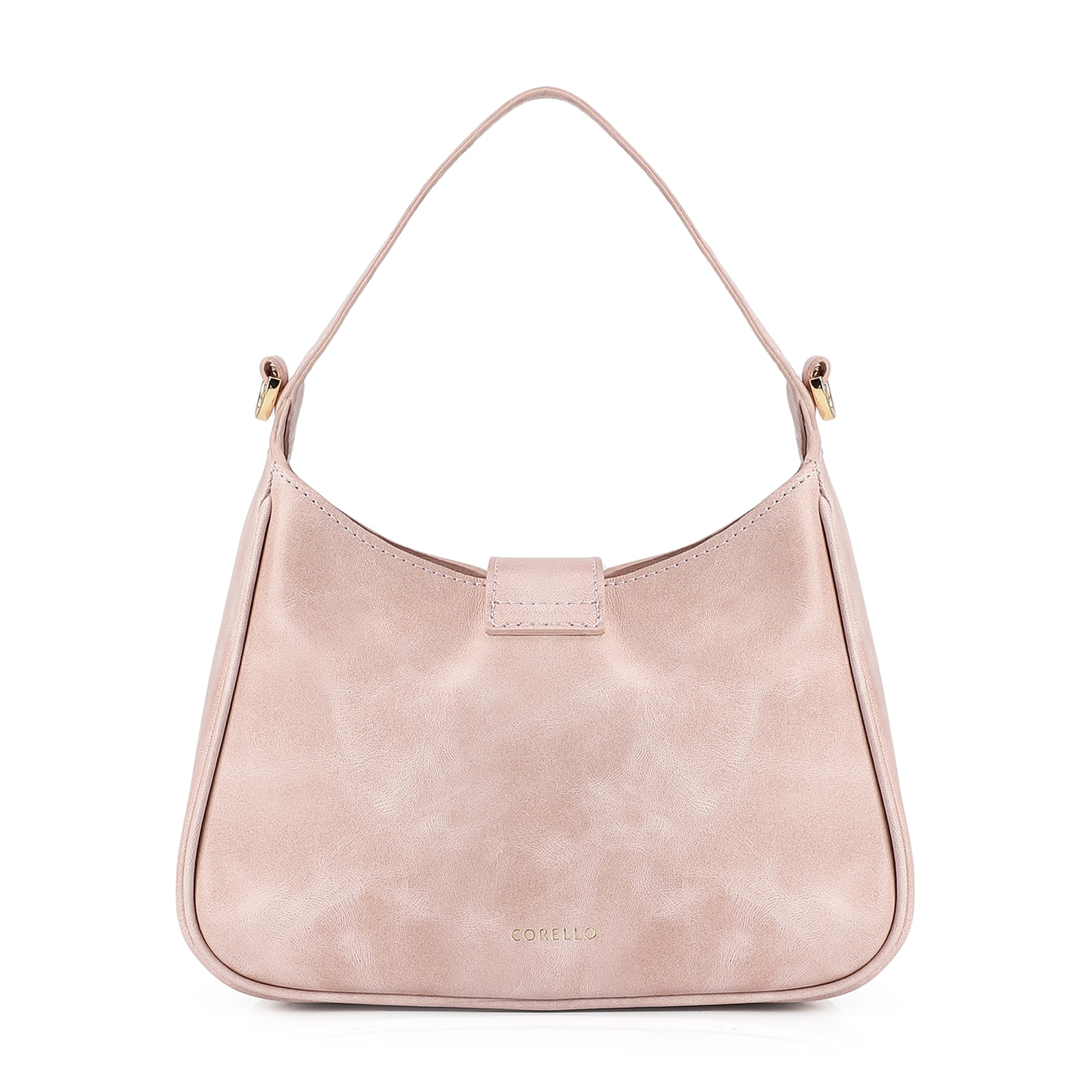 Bolsa De Mão Couro Estonado Rosa
