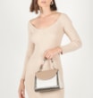 Bolsa De Mão Couro Kaki/Taupe/Nuvem - imagem 2