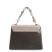 Bolsa De Mão Couro Kaki/Taupe/Nuvem - imagem 4