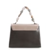 Bolsa De Mão Couro Kaki/Taupe/Nuvem - imagem 4