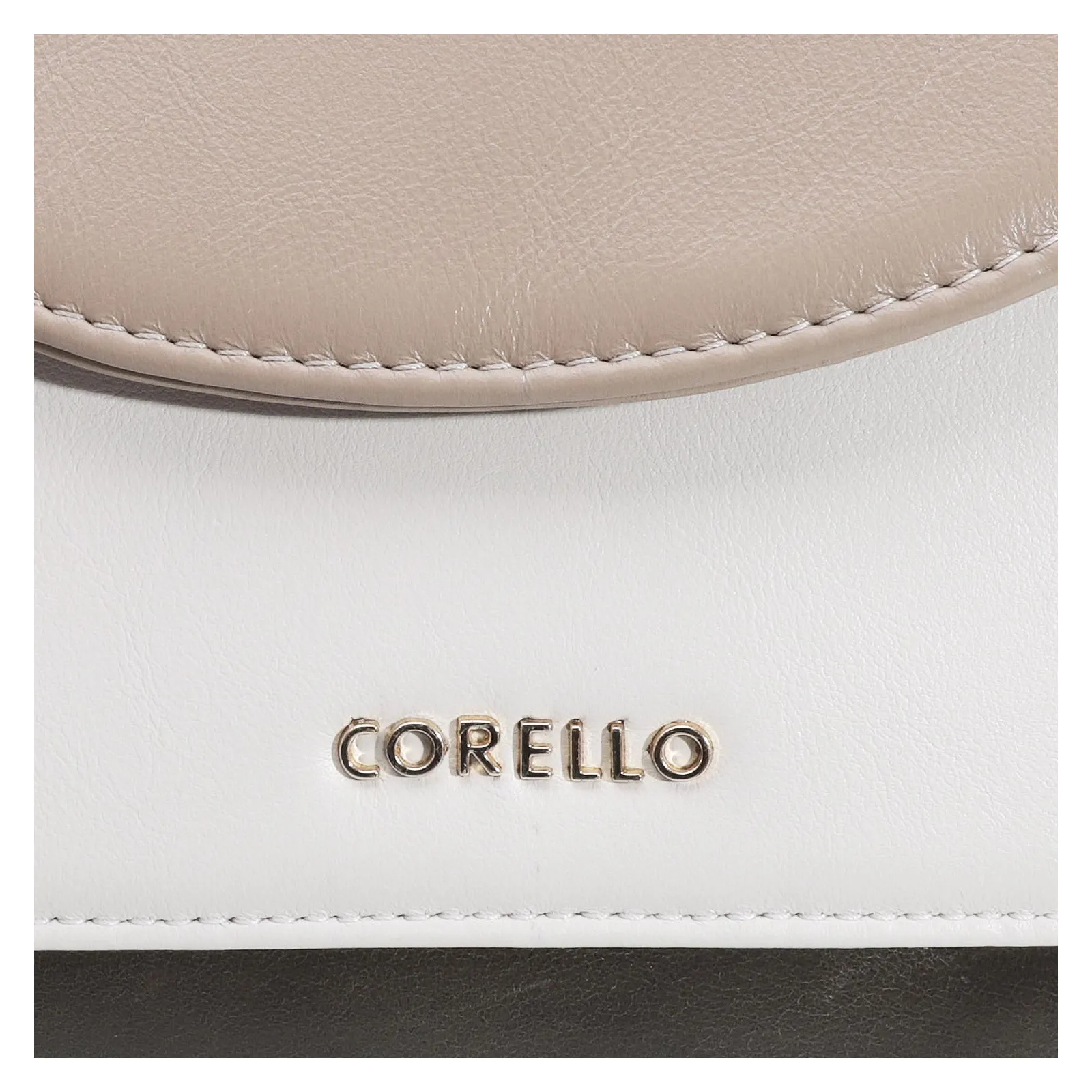 Bolsa De Mão Couro Kaki/Taupe/Nuvem