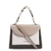 Bolsa De Mão Couro Kaki/Taupe/Nuvem - imagem 1