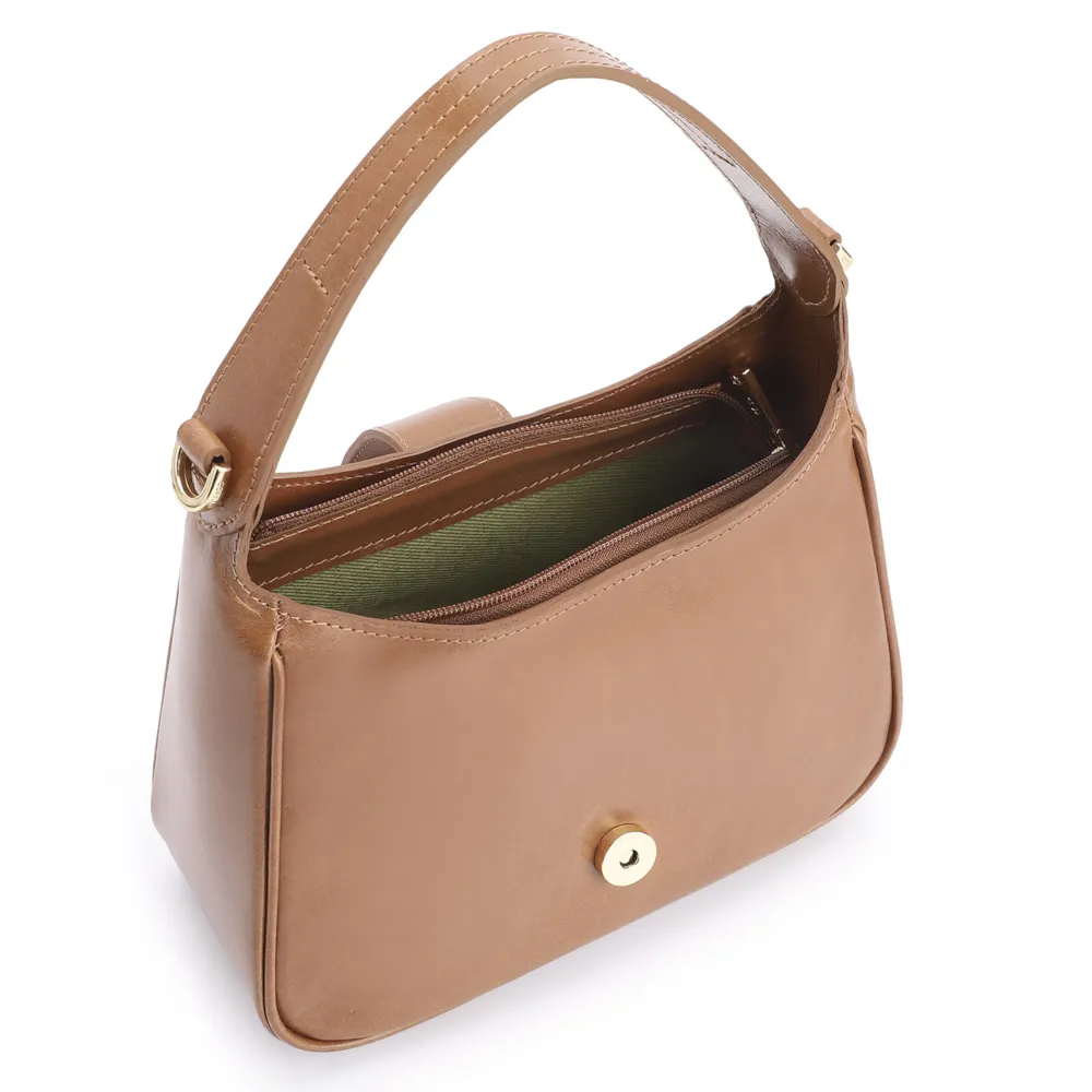 Bolsa De Mão Couro Marrom - imagem 4
