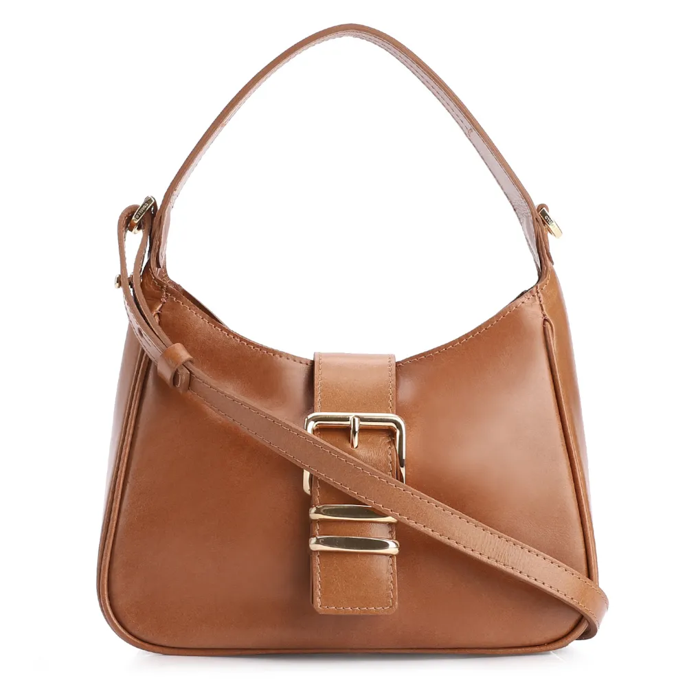 Bolsa De Mão Couro Marrom