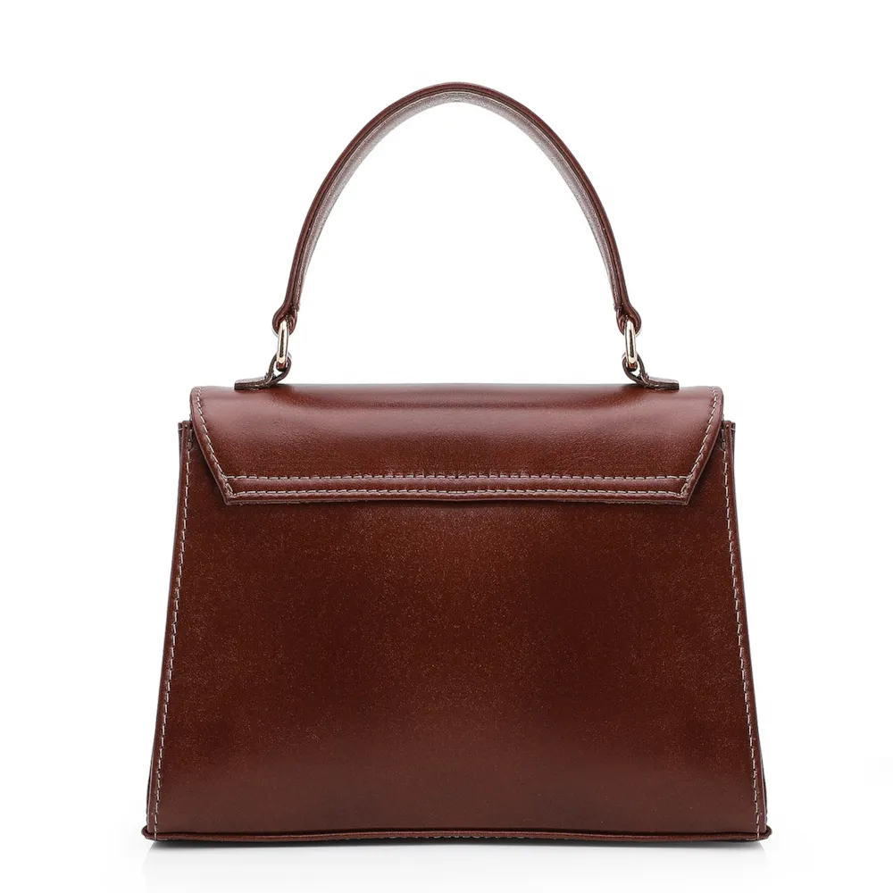 Bolsa De Mão Couro Marrom - imagem 3
