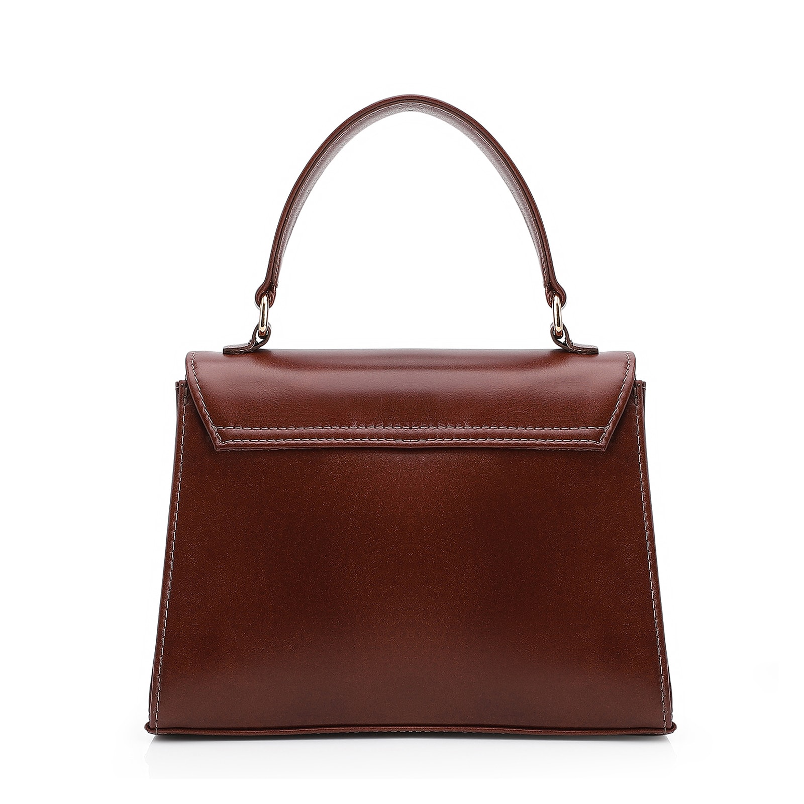 Bolsa De Mão Couro Marrom