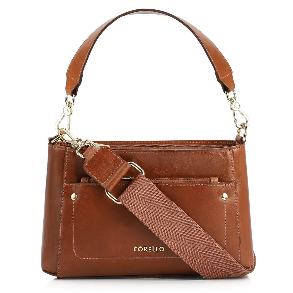 Bolsa De Mão Couro Marrom