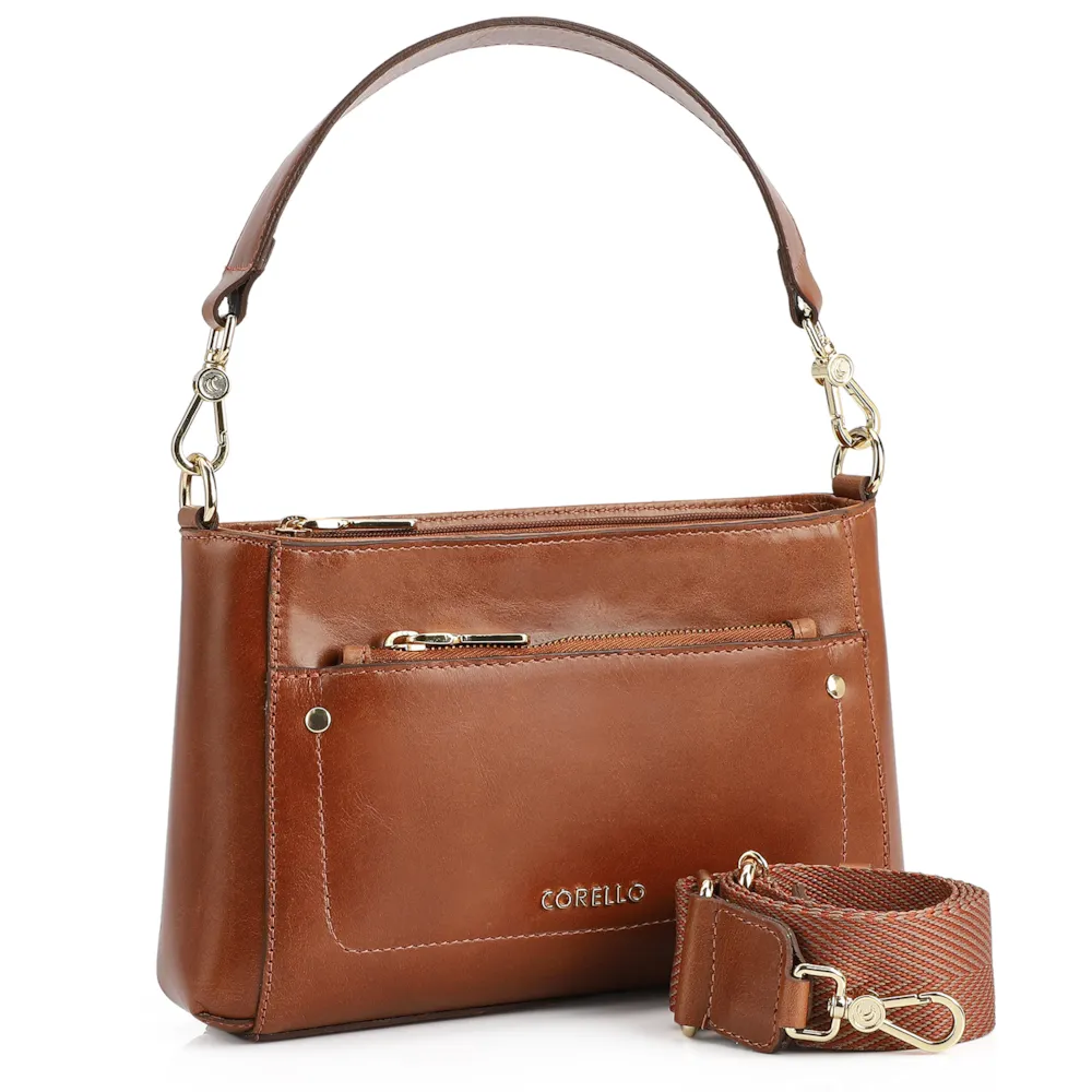 Bolsa De Mão Couro Marrom - imagem 2