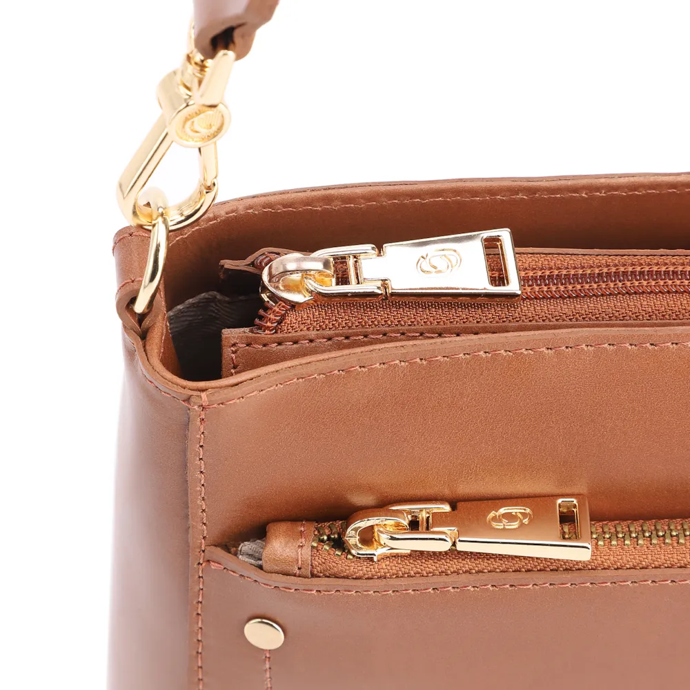 Bolsa De Mão Couro Marrom - imagem 5