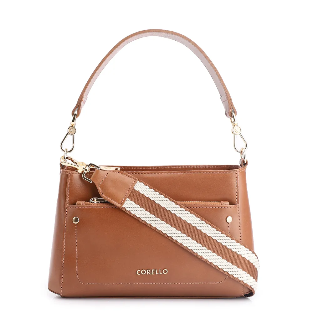 Bolsa De Mão Couro Marrom