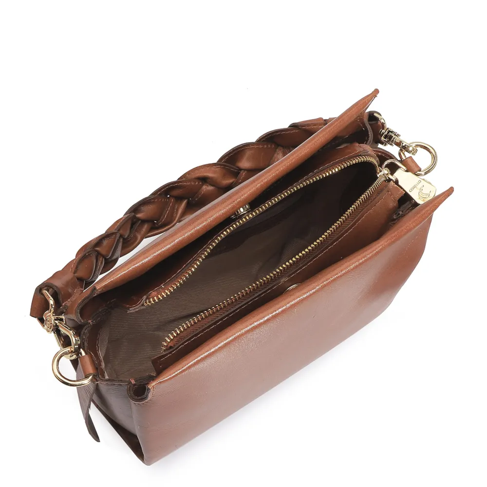Bolsa De Mão Couro Marrom - imagem 4
