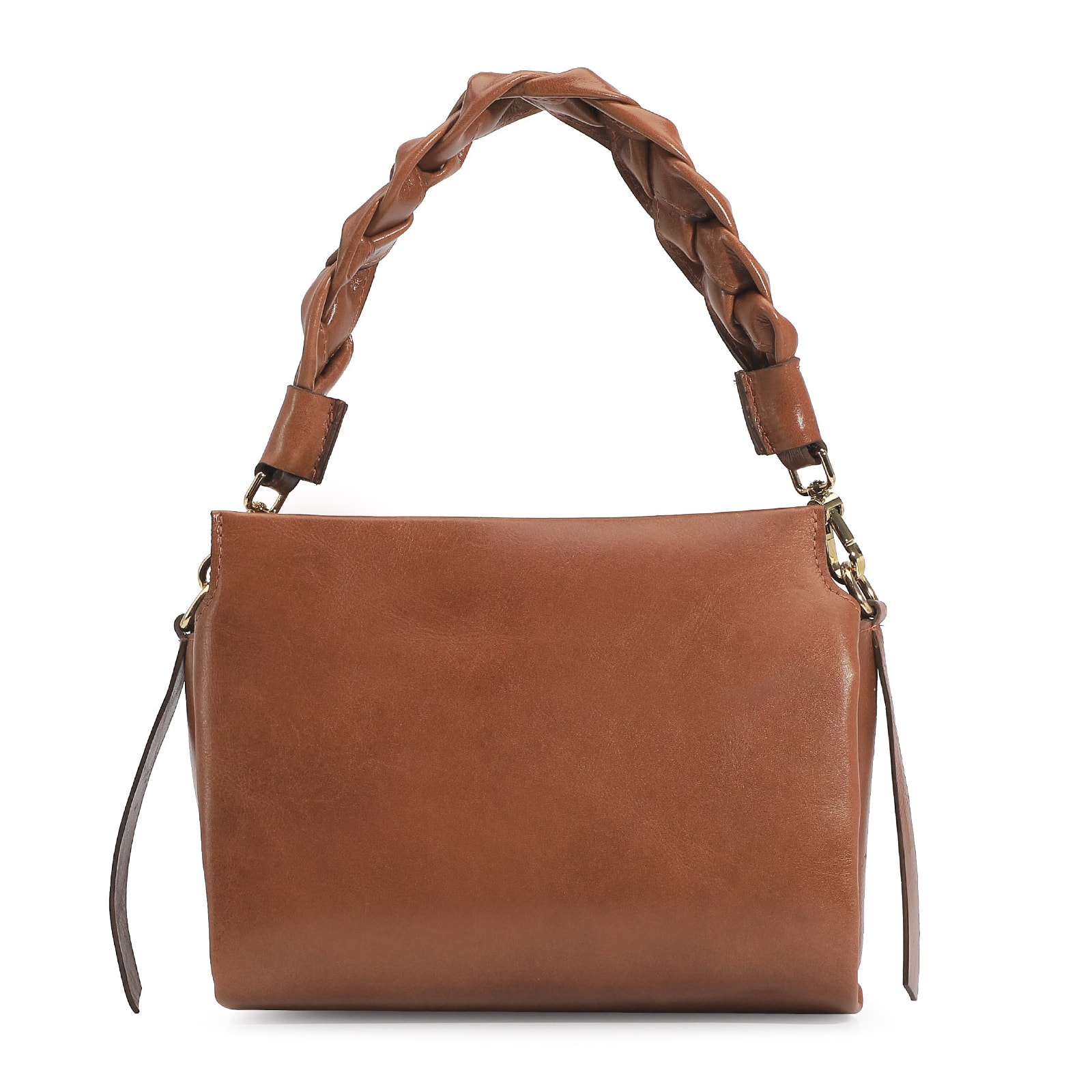 Bolsa De Mão Couro Marrom