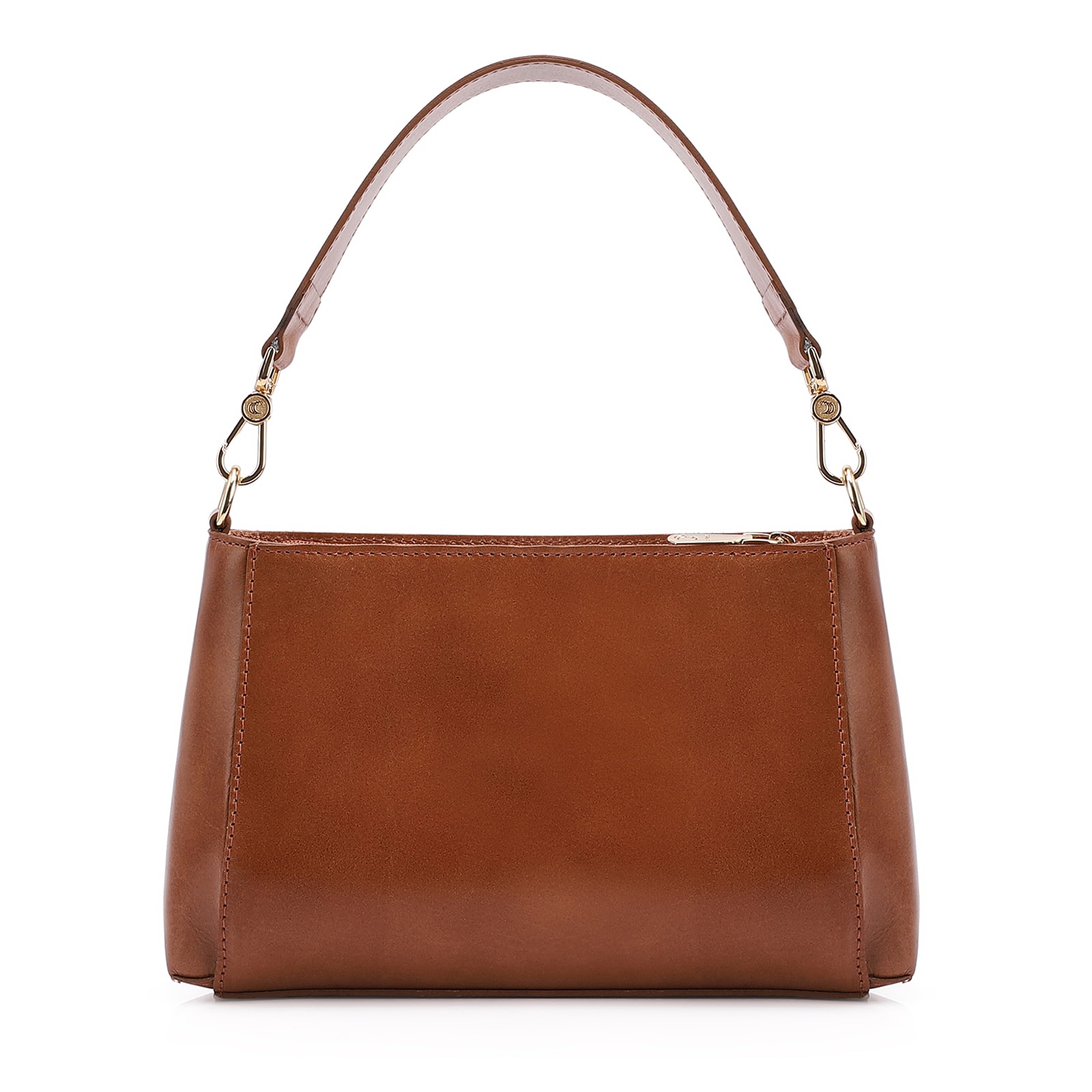 Bolsa De Mão Couro Marrom