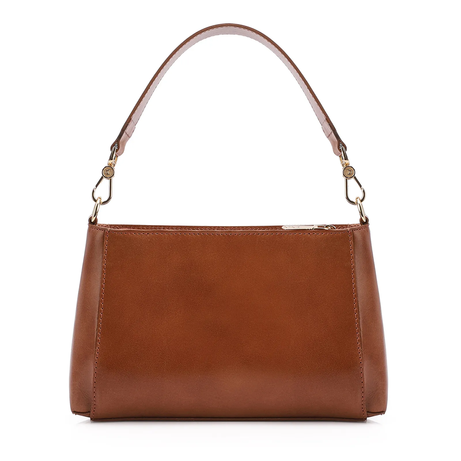 Bolsa De Mão Couro Marrom