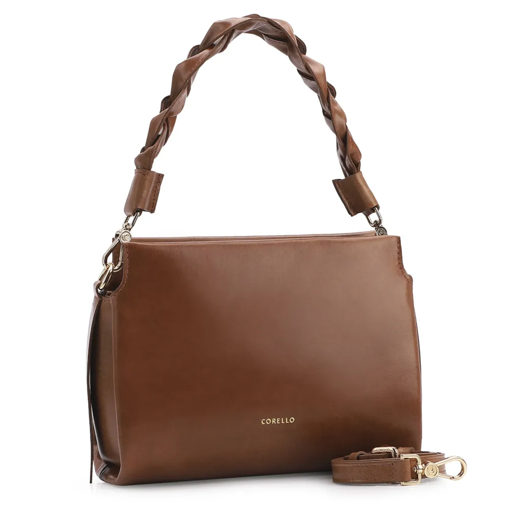 Bolsa De Mão Couro Marrom - imagem 2