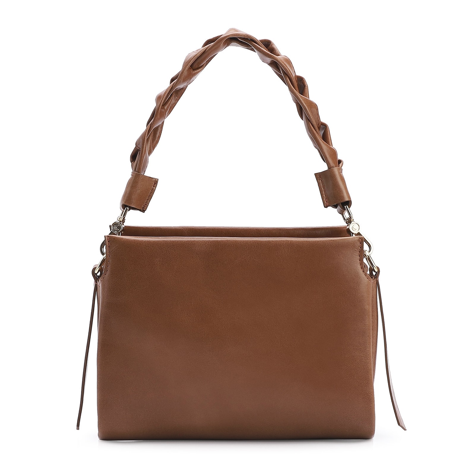 Bolsa De Mão Couro Marrom