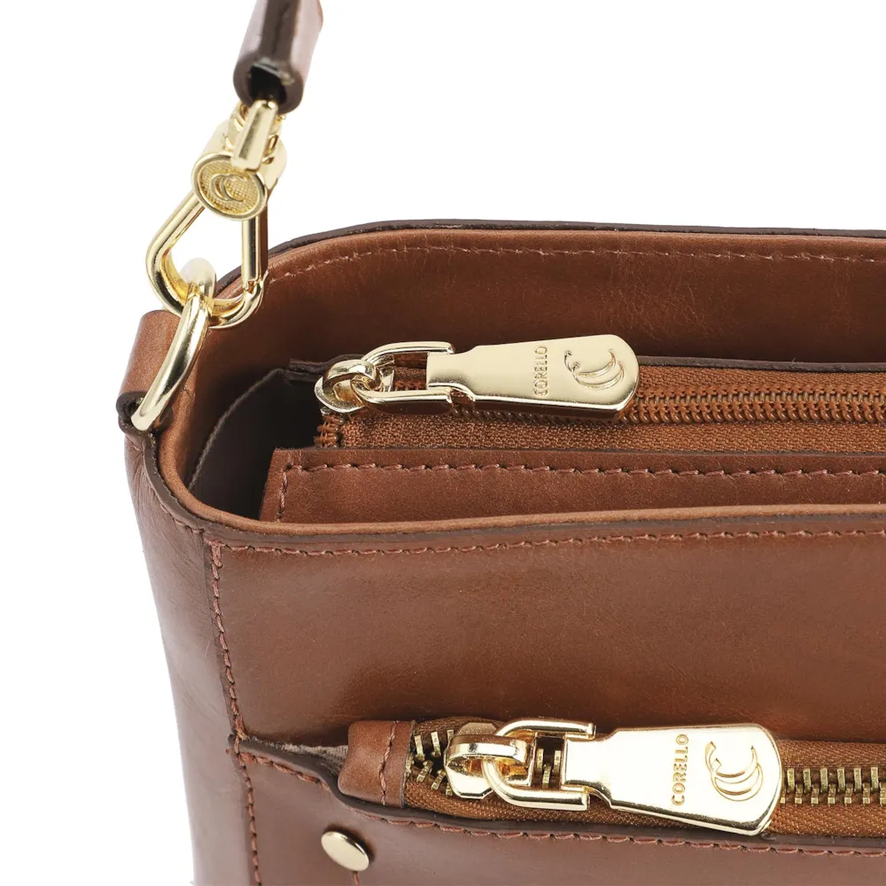 Bolsa De Mão Couro Marrom - imagem 5