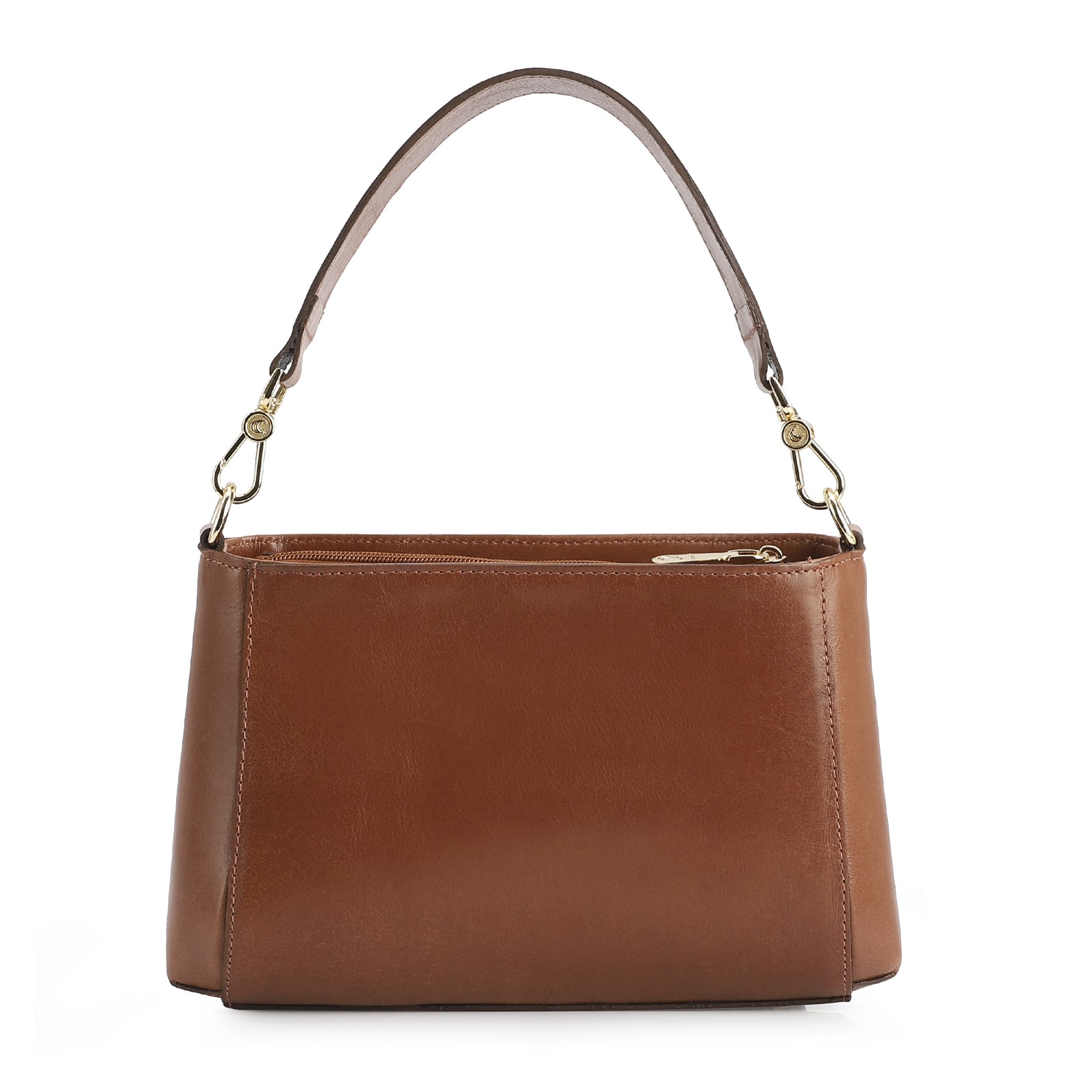 Bolsa De Mão Couro Marrom