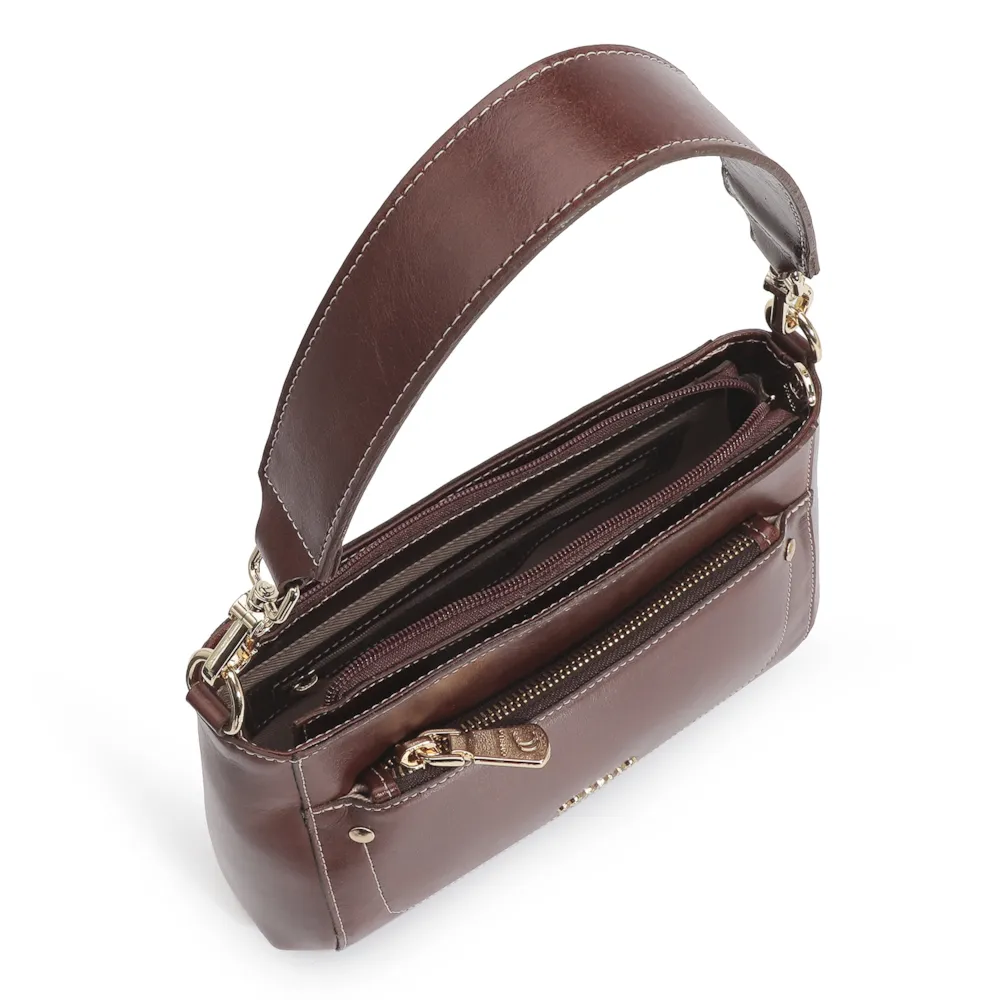 Bolsa De Mão Couro Marrom - imagem 4