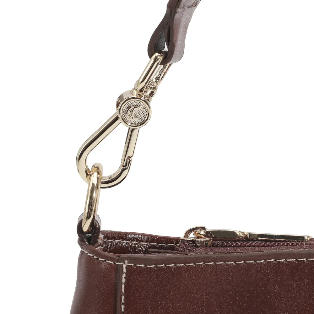Bolsa De Mão Couro Marrom - imagem 5