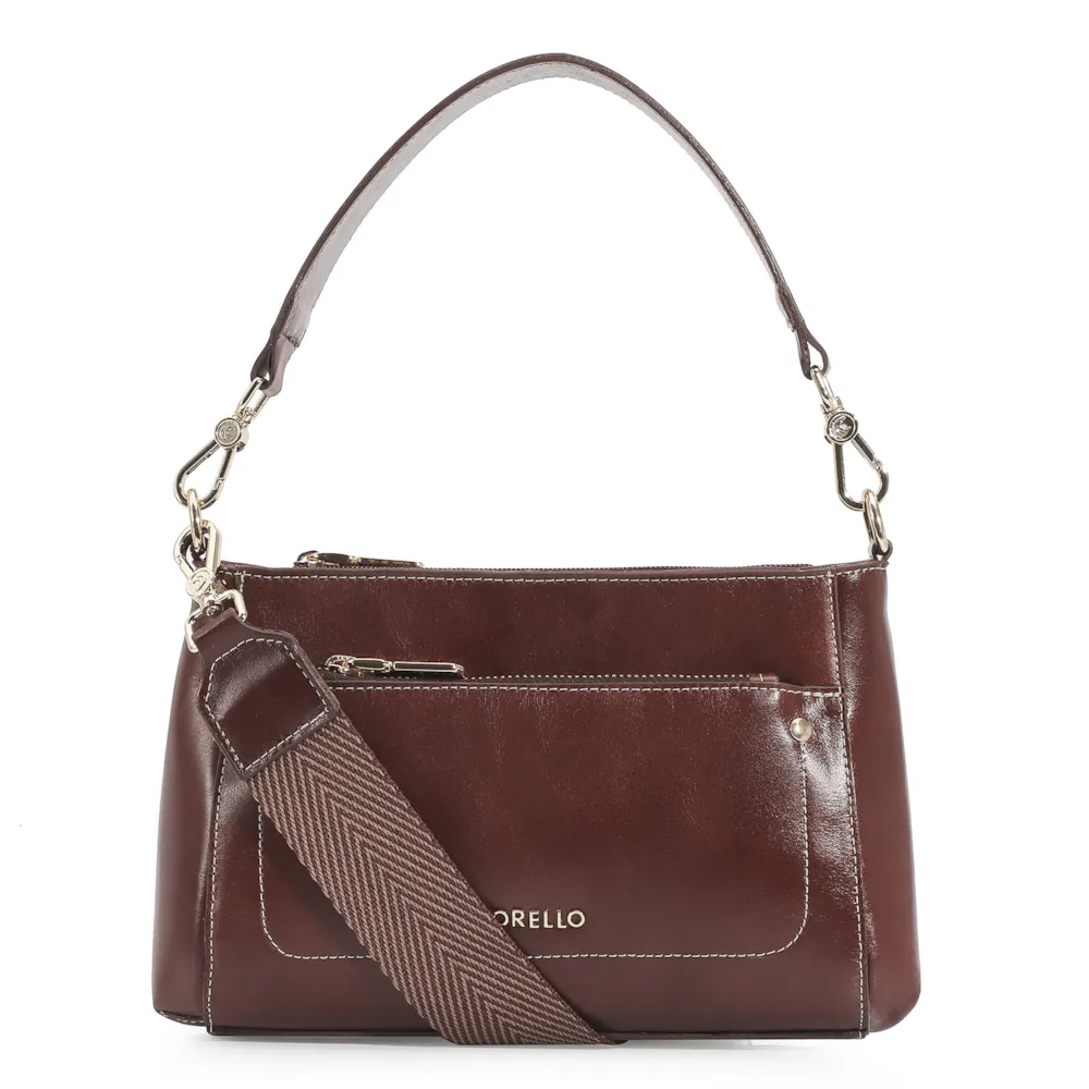 Bolsa De Mão Couro Marrom