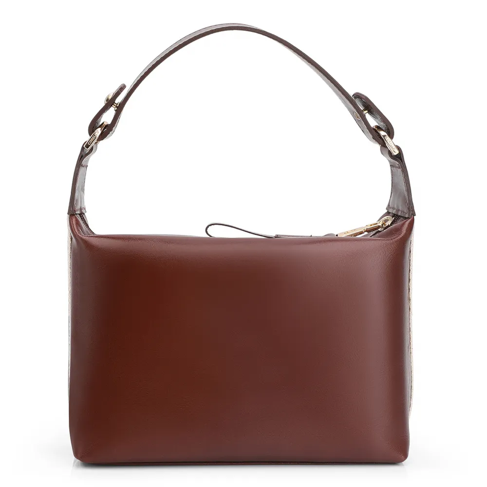 Bolsa De Mão Couro Marrom - imagem 3