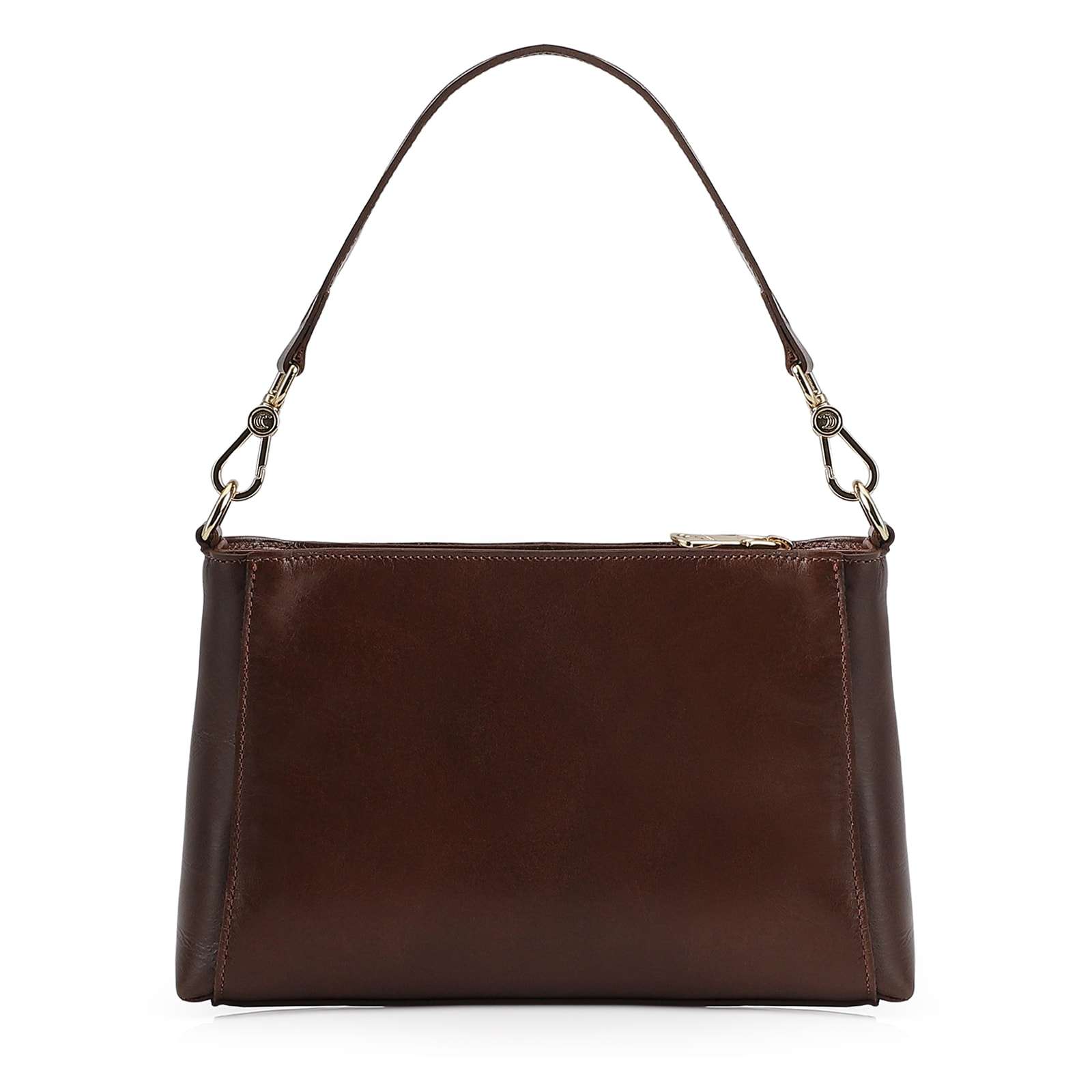 Bolsa De Mão Couro Marrom