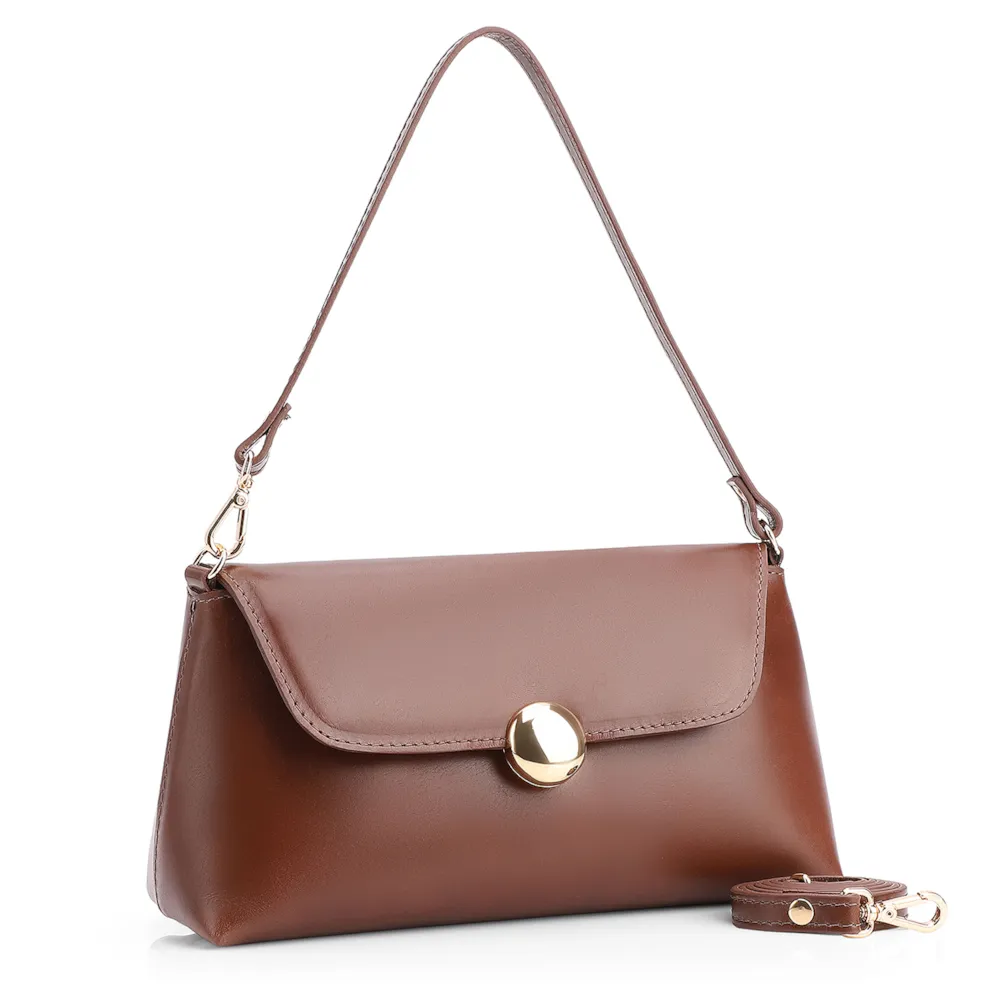 Bolsa De Mão Couro Marrom - imagem 3