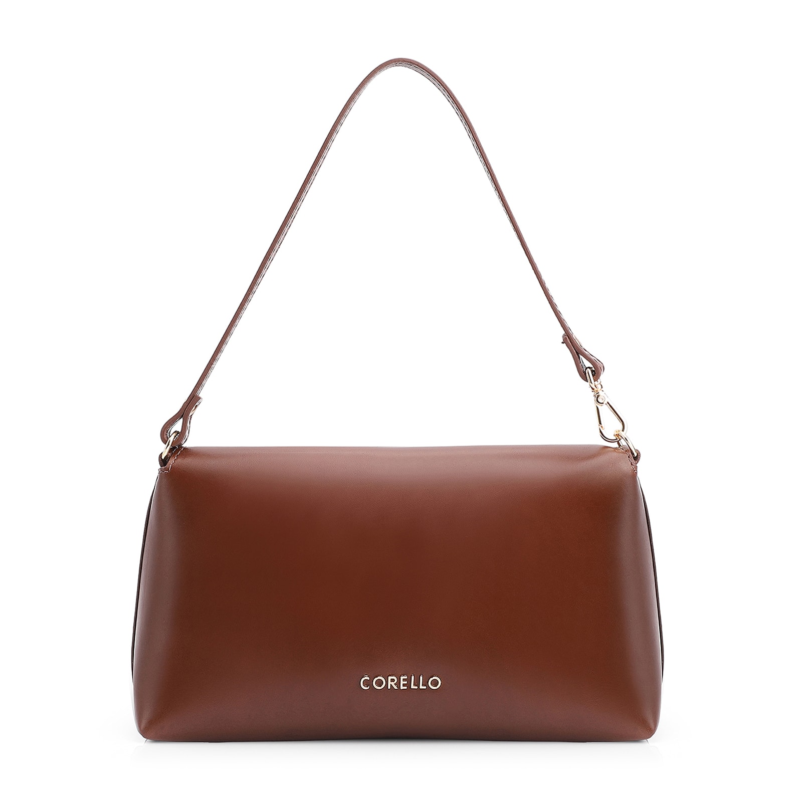 Bolsa De Mão Couro Marrom