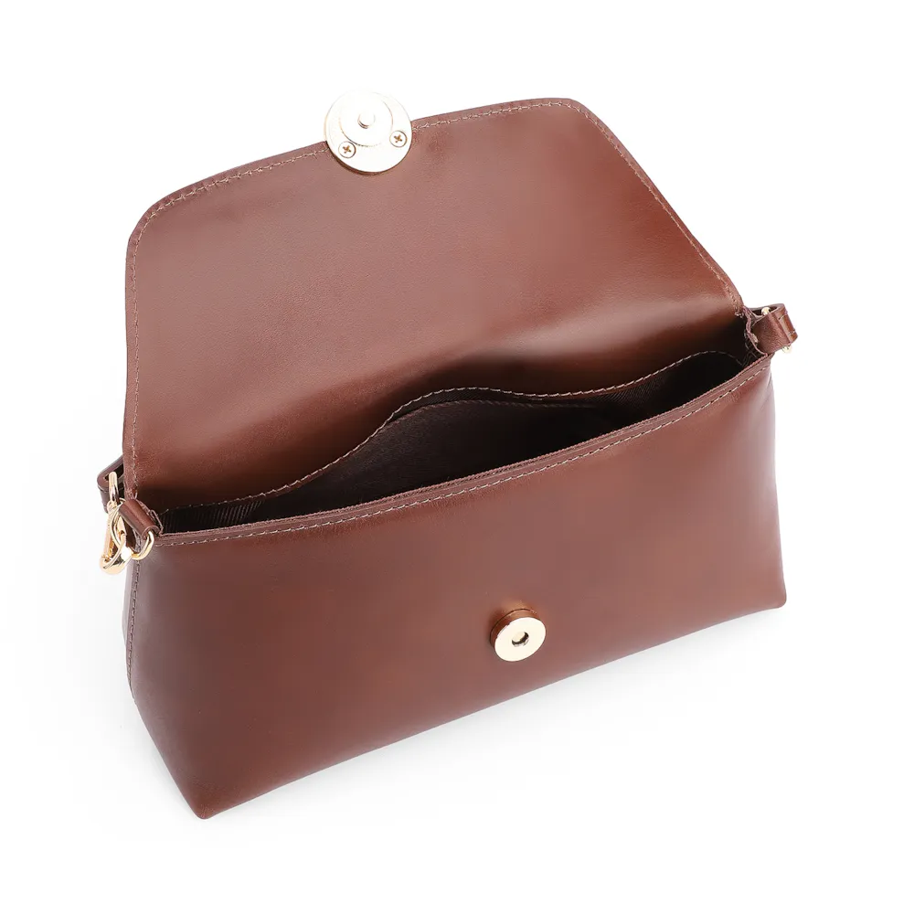 Bolsa De Mão Couro Marrom - imagem 5