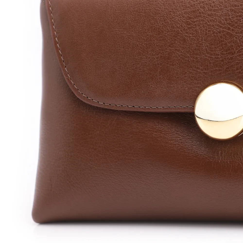 Bolsa De Mão Couro Marrom - imagem 5