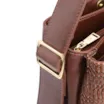 Bolsa De Mão Couro Marrom/Alt Tramado Marrom - imagem 5