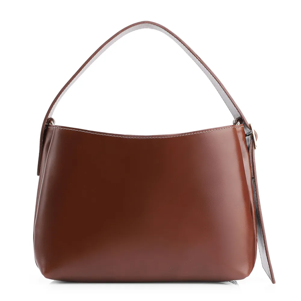 Bolsa De Mão Couro Marrom/Alt Tramado Marrom - imagem 3