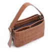 Bolsa De Mão Couro Marrom/Alt Tramado Marrom Claro - imagem 4
