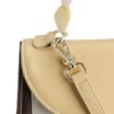 Bolsa De Mão Couro Marrom/Amarelo/Off White - imagem 5