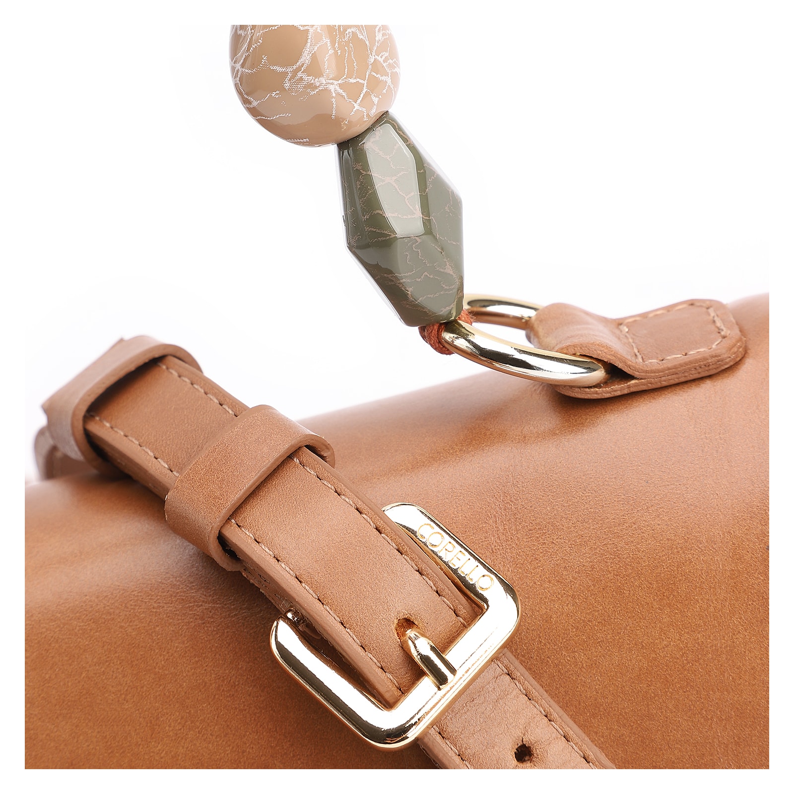 Bolsa De Mão Couro Marrom Claro