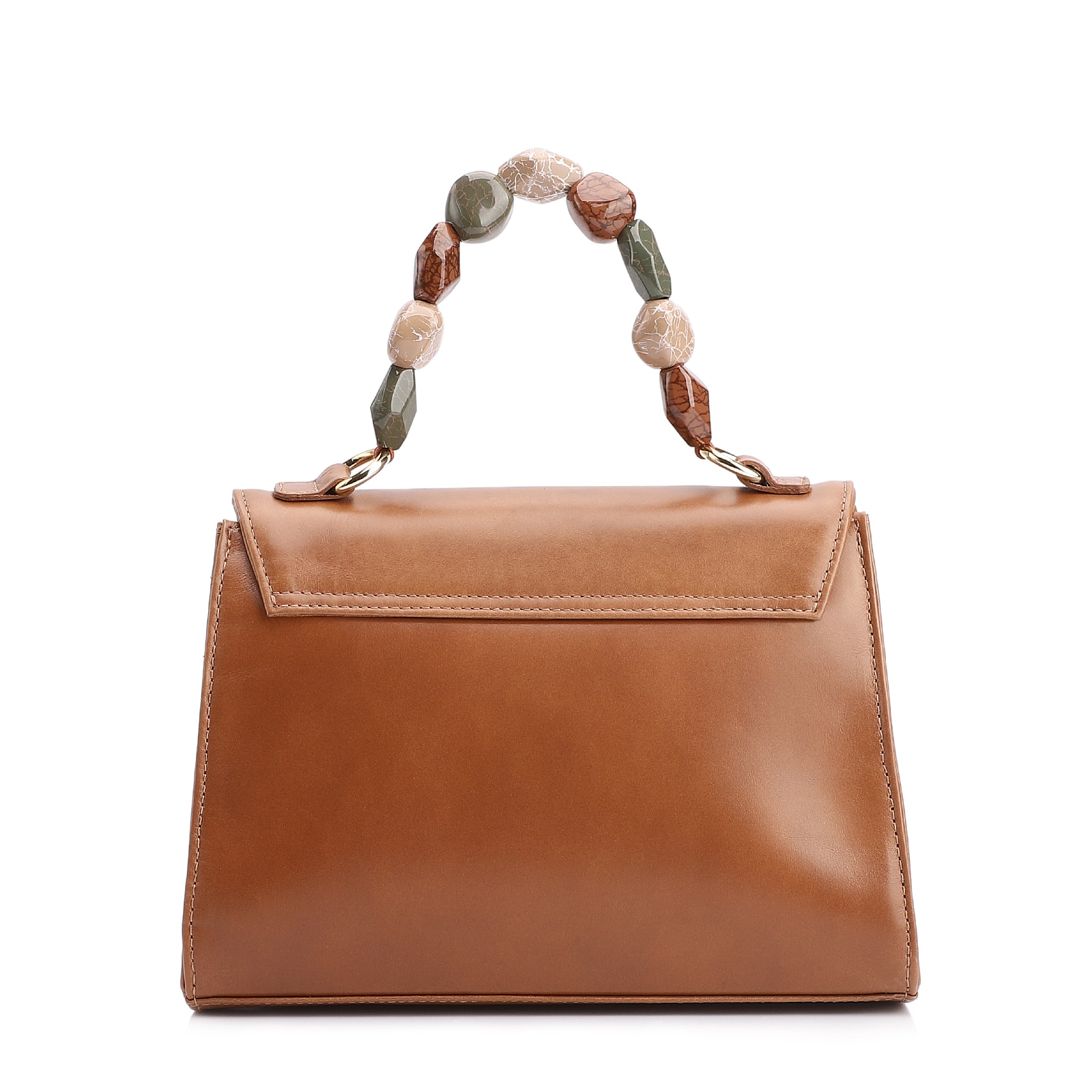Bolsa De Mão Couro Marrom Claro