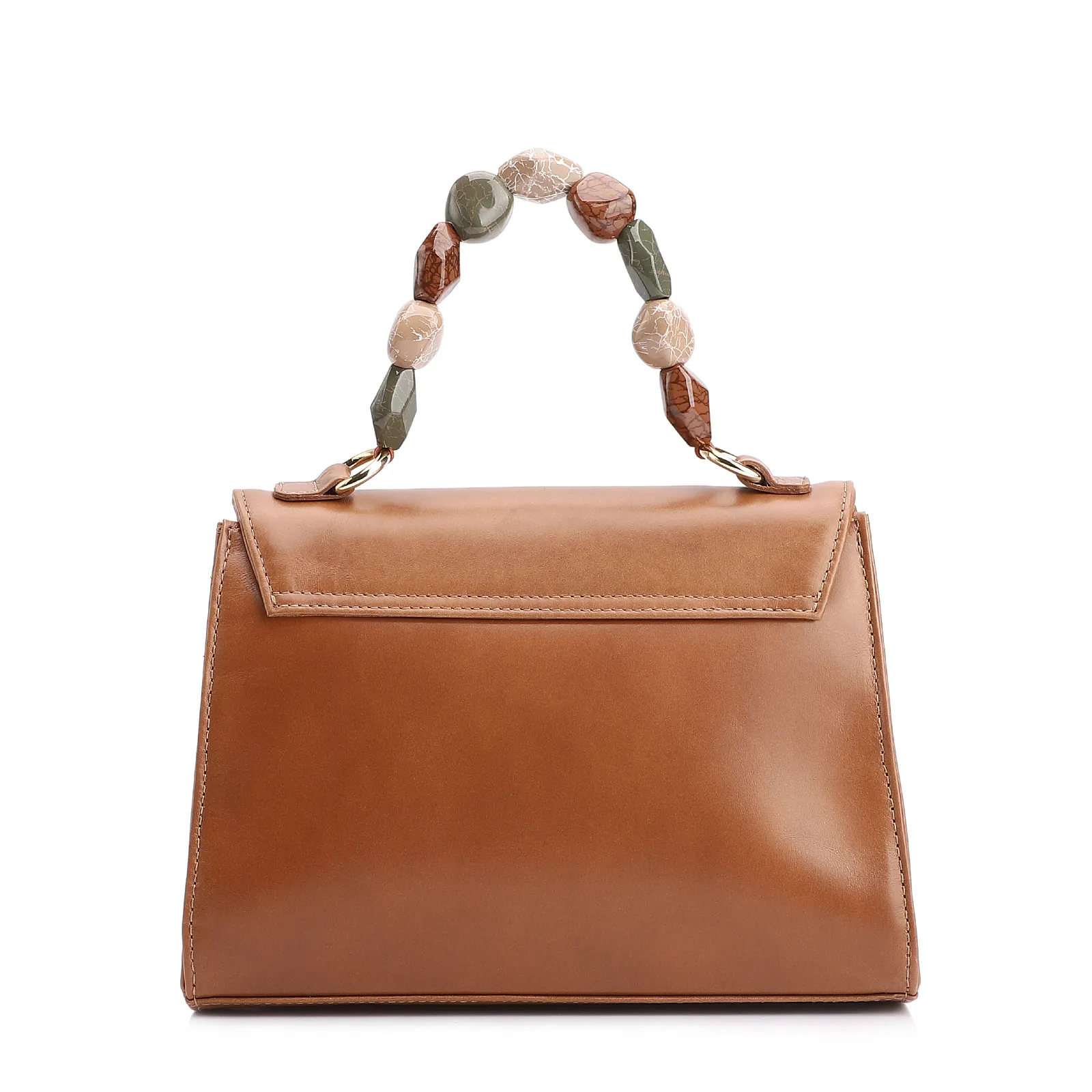 Bolsa De Mão Couro Marrom Claro