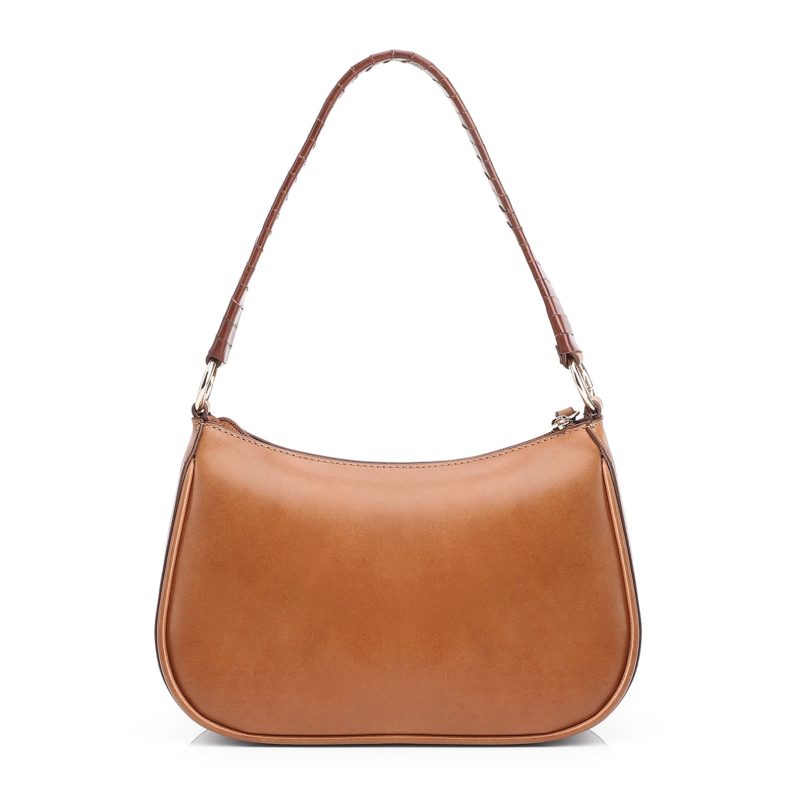 Bolsa De Mão Couro Marrom Claro