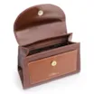 Bolsa De Mão Couro Marrom /Couro Marrom Claro - imagem 4