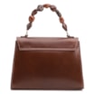 Bolsa De Mão Couro Marrom /Couro Marrom Claro - imagem 3