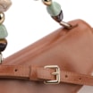 Bolsa De Mão Couro Marrom/Off White - imagem 5
