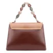 Bolsa De Mão Couro Marrom/Off White - imagem 4