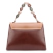 Bolsa De Mão Couro Marrom/Off White - imagem 4