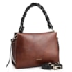 Bolsa De Mão Couro Marrom / Preto - imagem 2